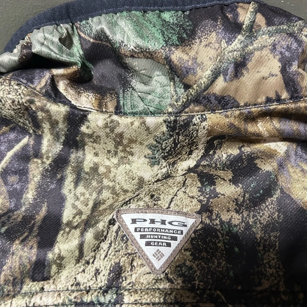 Columbia PHG Camoflauge Fleece Pullover Jacket Size Medium 10/12